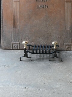 French Louis XV Period Fireplace Grate or Fire Basket, 18th Century