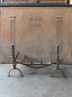 French Louis XV Period Fireplace Grate or Fire Basket, 18th Century