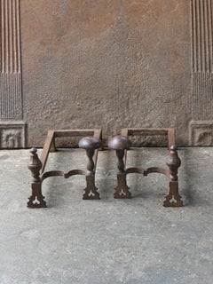 French Louis XV Period Fireplace Grate or Fire Basket, 18th Century