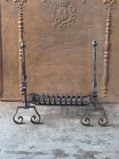 French Louis XV Period Fireplace Grate or Fire Basket, 18th Century
