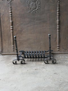 French Louis XV Period Fireplace Grate or Fire Basket, 18th Century