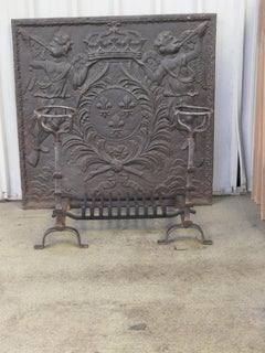 French Louis XV Period Fireplace Grate or Fire Basket, 18th Century