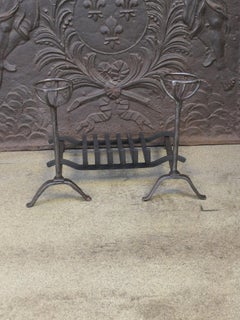 French Louis XV Period Fireplace Grate or Fire Basket, 18th Century