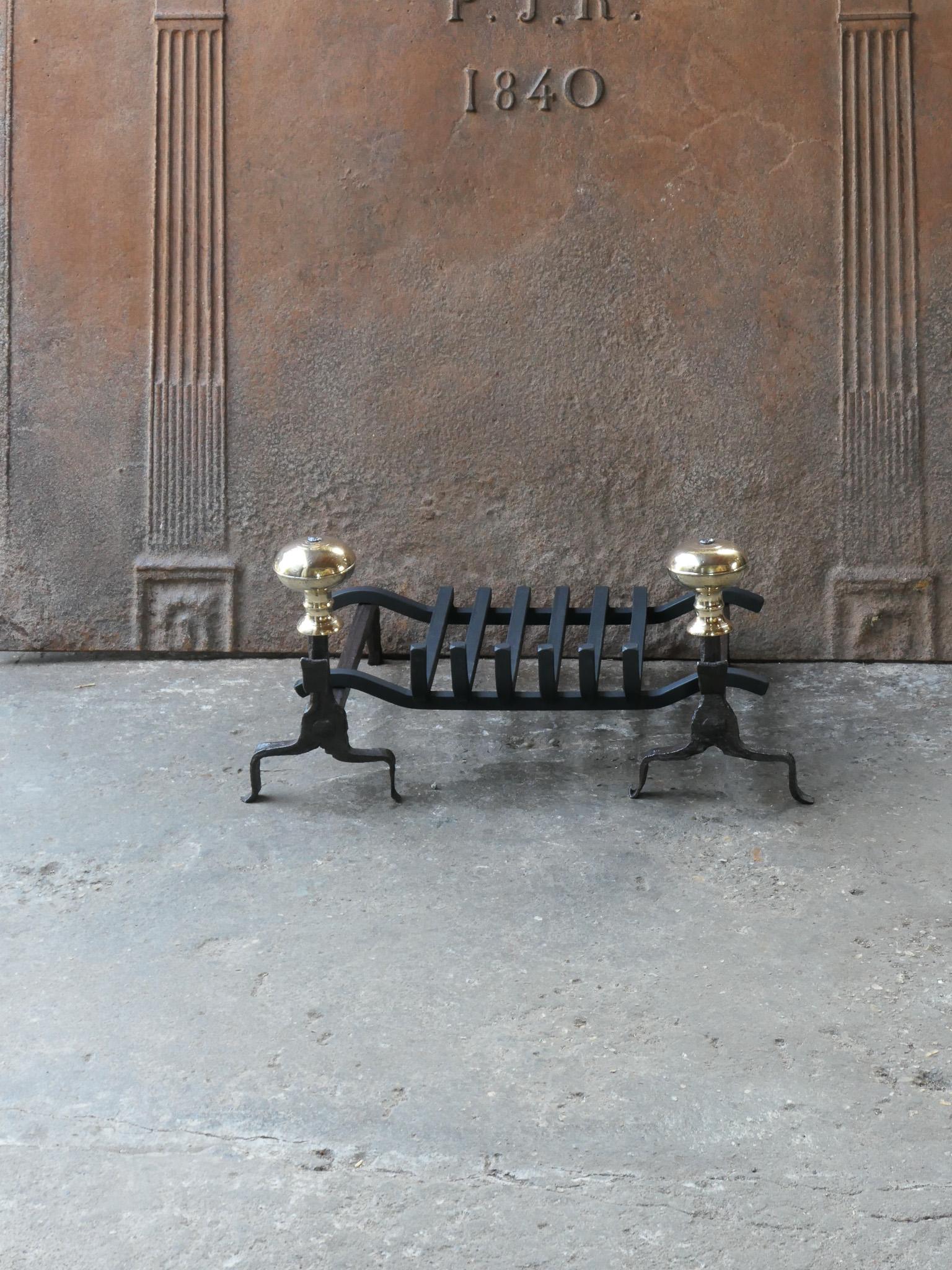 Dutch French Louis XV Period Fireplace Grate or Fire Basket, 18th Century For Sale