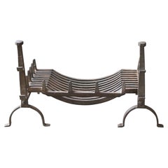 French Louis XV Period Fireplace Grate or Fire Basket, 18th Century