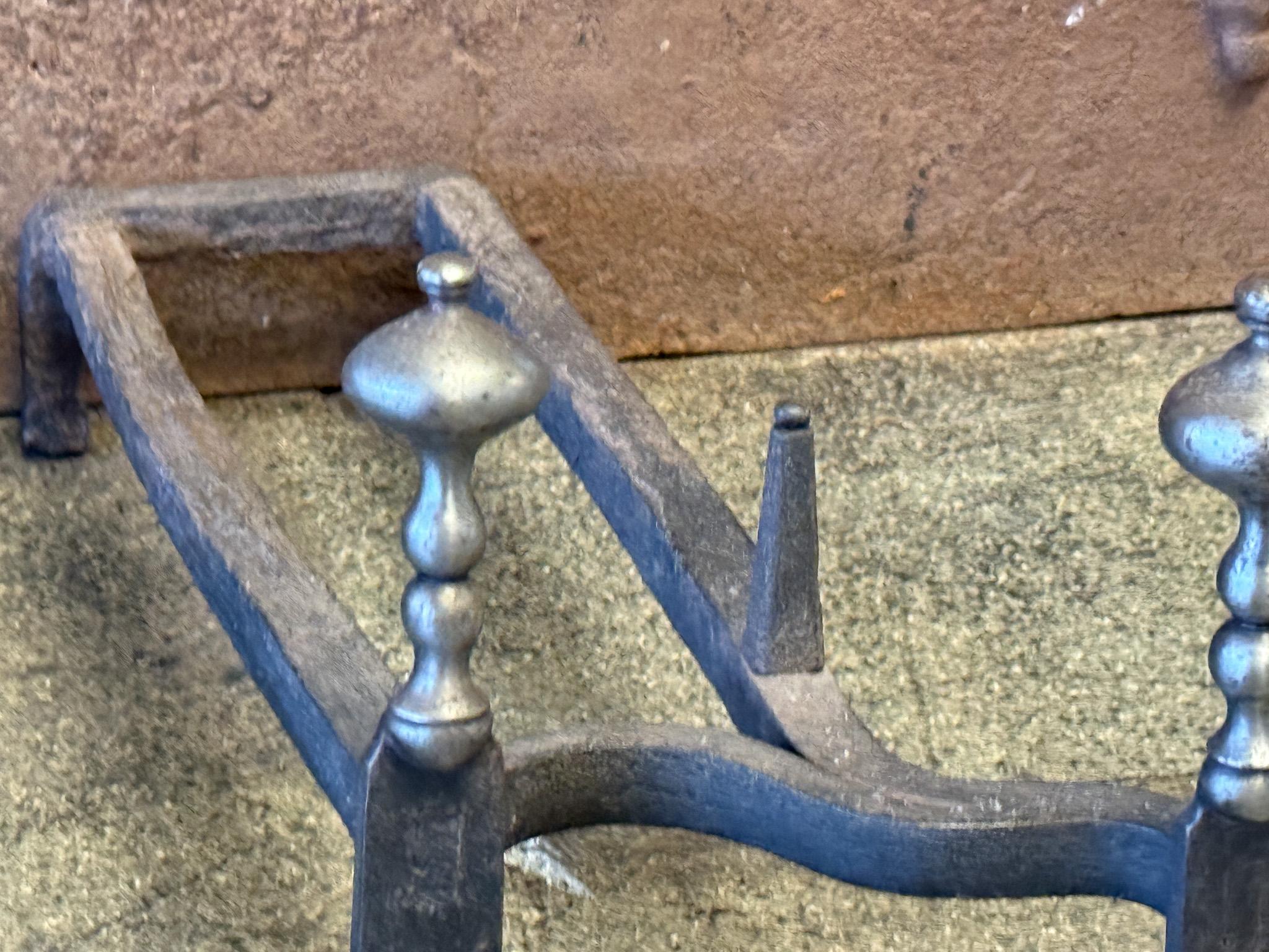French Louis XV Period Fireplace Log Grate, 18th Century For Sale 4