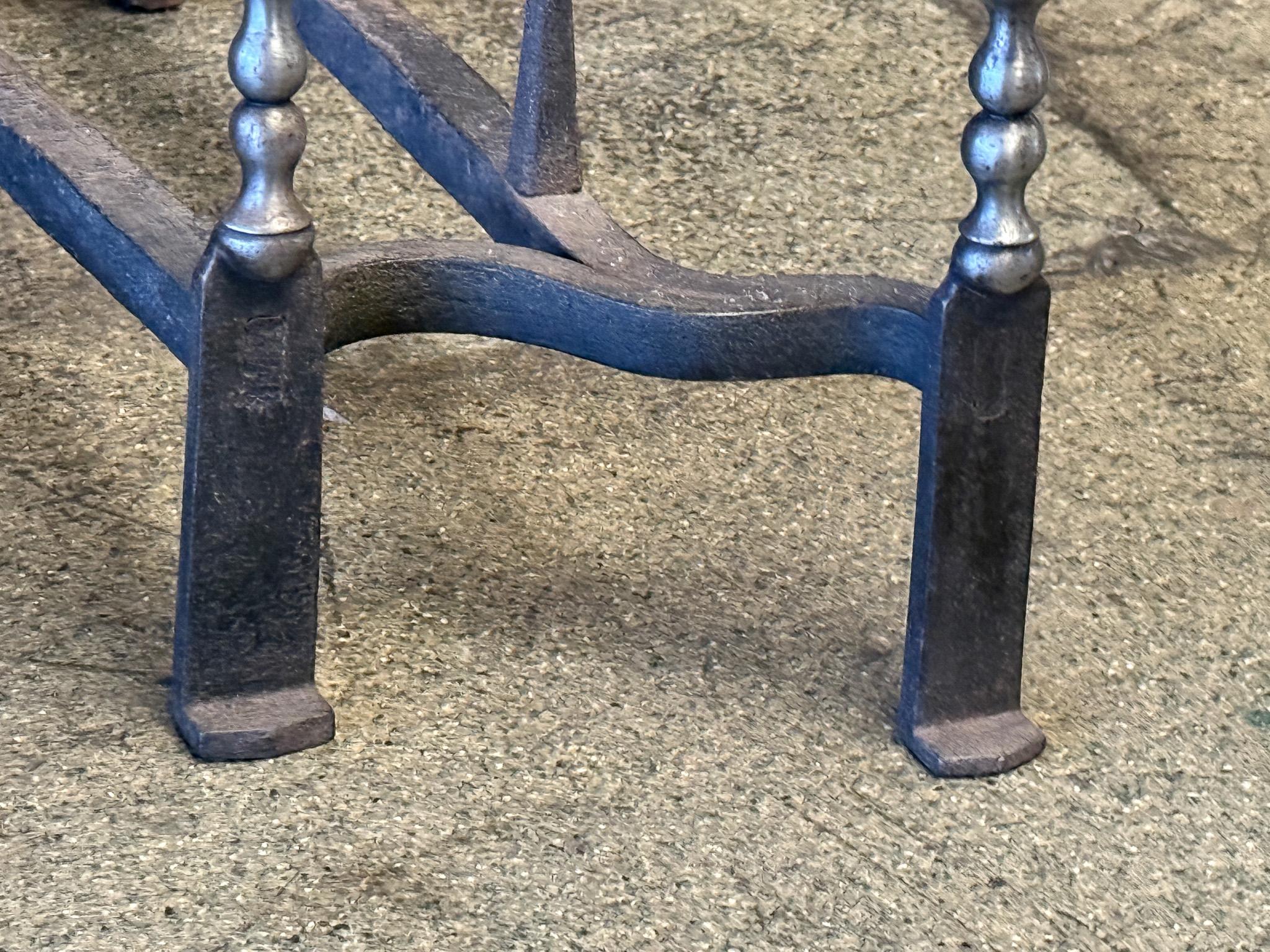 French Louis XV Period Fireplace Log Grate, 18th Century For Sale 5