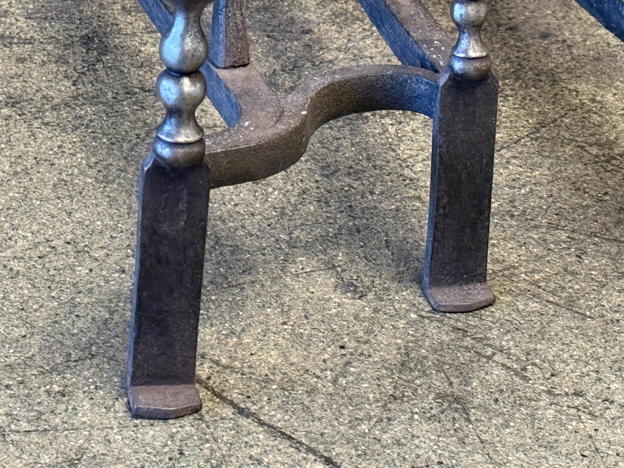 French Louis XV Period Fireplace Log Grate, 18th Century For Sale 1