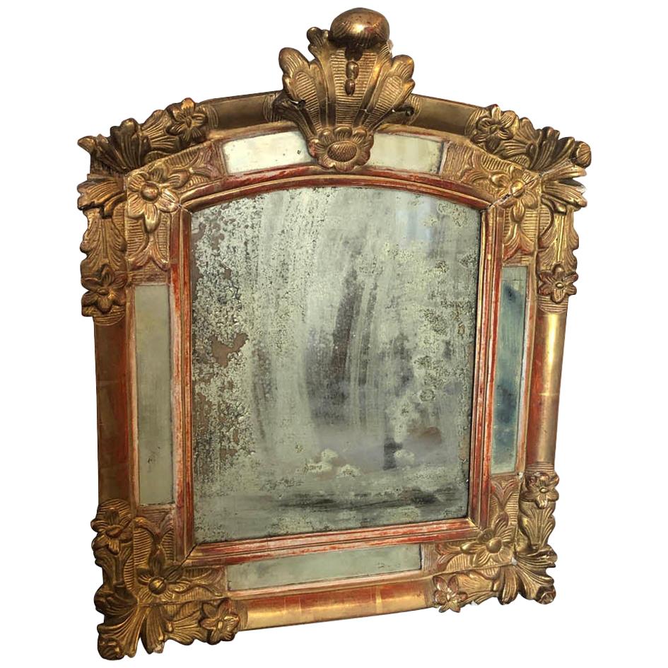 French Louis XV Period Giltwood Mirror