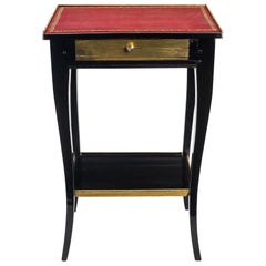 French Louis XV Period, Small Side Table in Walnut Lacquered, circa 1740-1750