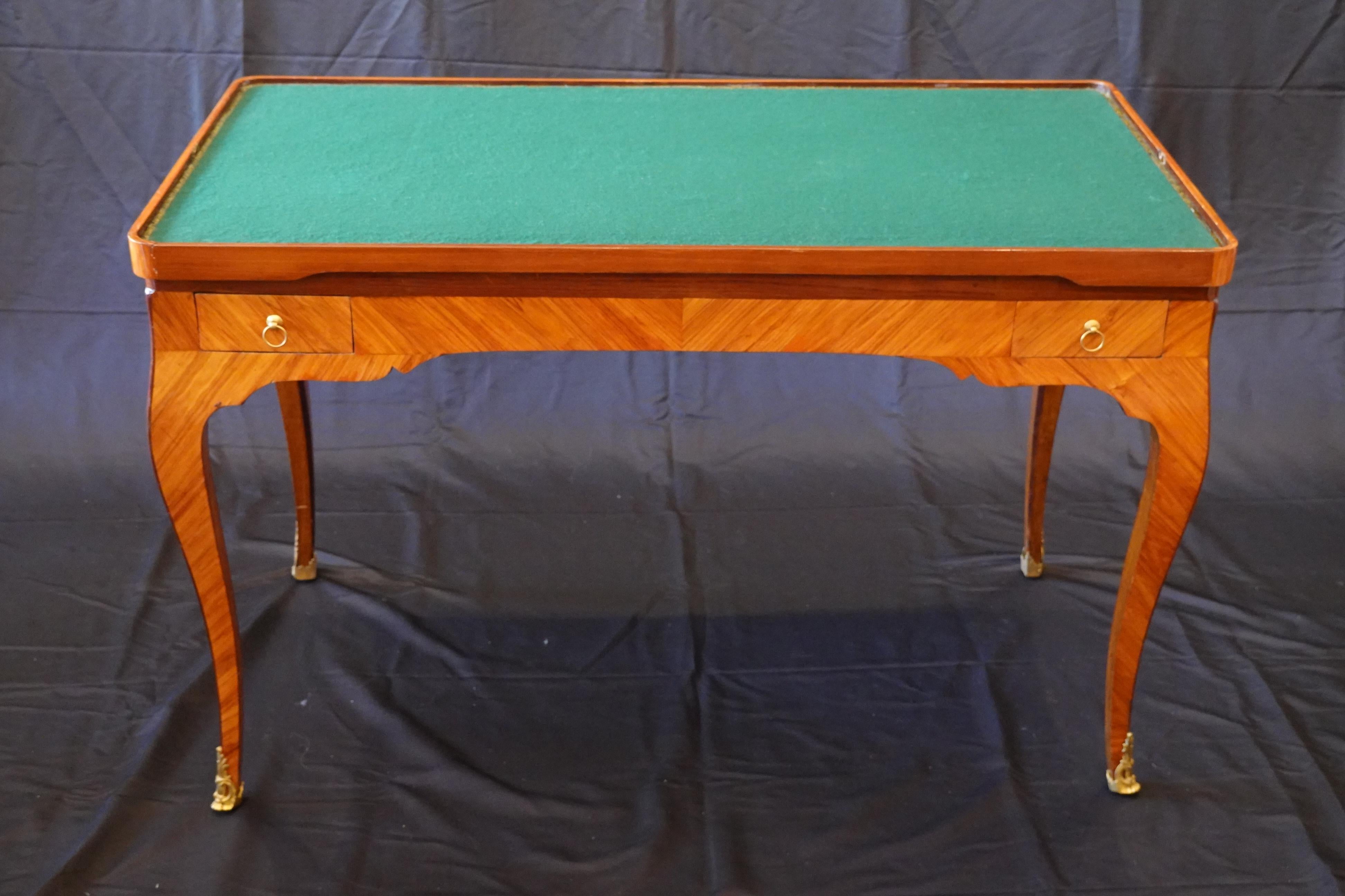 French Louis XV Period Tric Trac or Backgammon Table Stamped P. Roussel For Sale 5