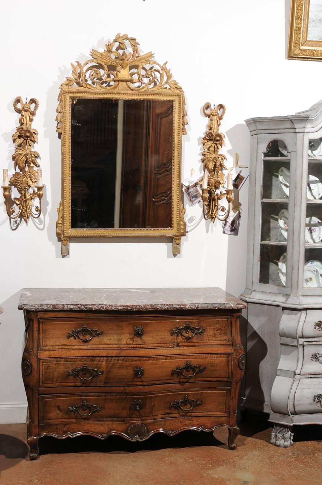 French Louis XV Period Walnut Three-Drawer Commode from Provence, circa 1750 1
