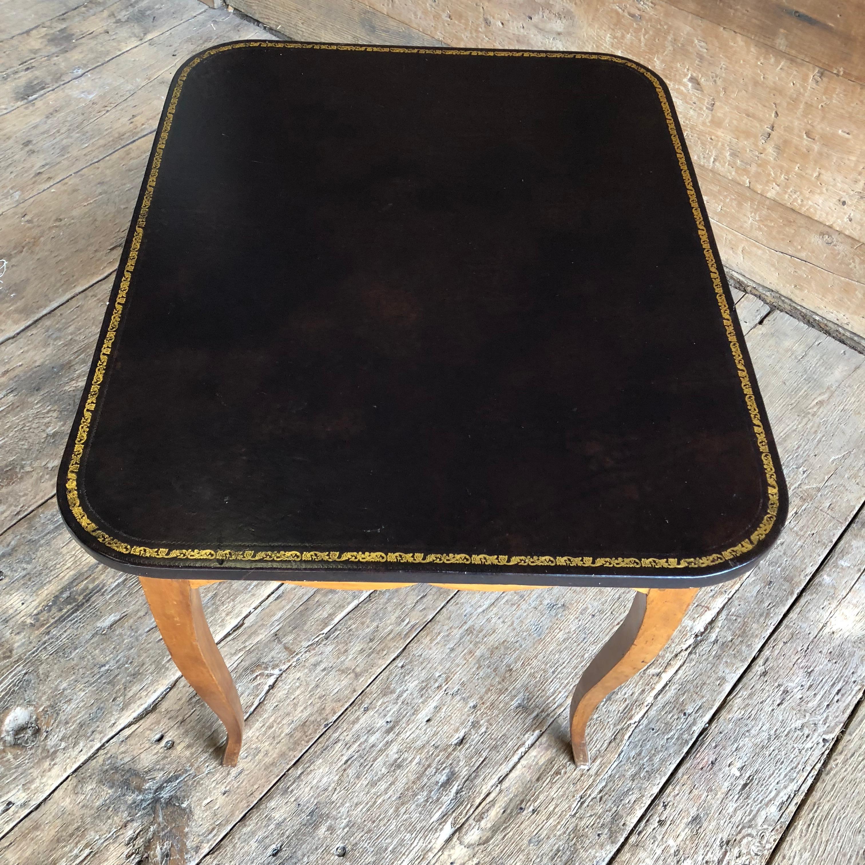 Leather Top Louis XV Period Writing Table, 18th Century 4