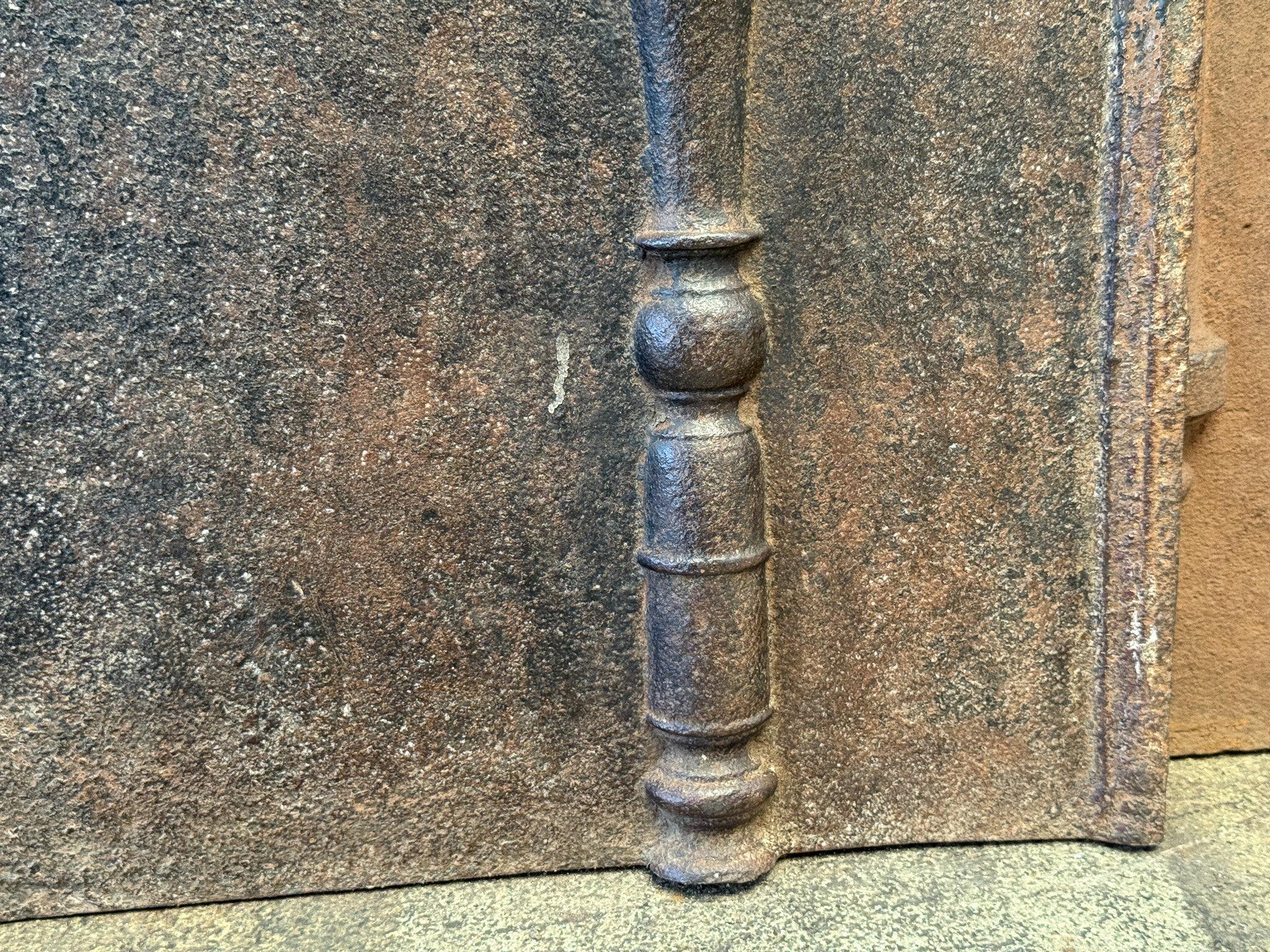 French Louis XV Period 'Year' Fireback / Backsplash, Dated 1739 For Sale 4