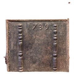 French Louis XV Period 'Year' Fireback / Backsplash, Dated 1739