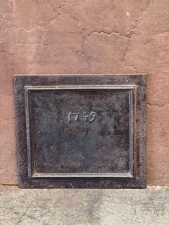 French Louis XV Period 'Year' Fireback / Backsplash, Dated 1749