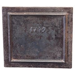 French Louis XV Period 'Year' Fireback / Backsplash, Dated 1749