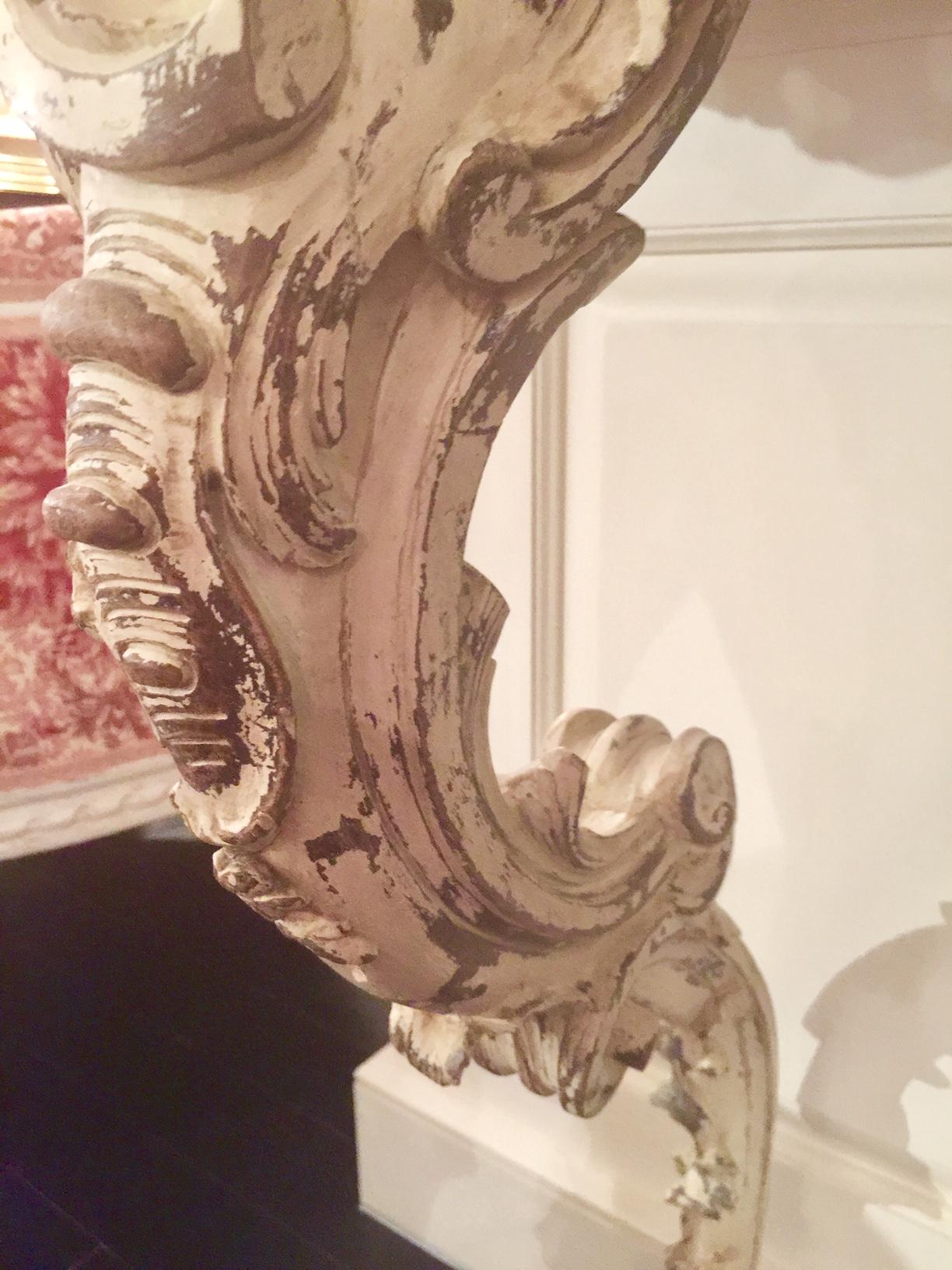 Konsolentisch mit Marmorplatte im provenzalischen Louis XV.-Stil des 19. Jahrhunderts im Angebot 8