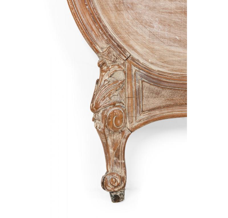 French Louis XV Provincial Bleached Full Bed For Sale 7