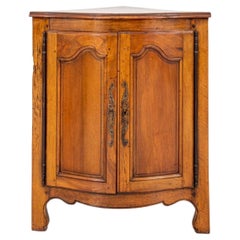 French Louis XV Provincial Style Corner Cupboard