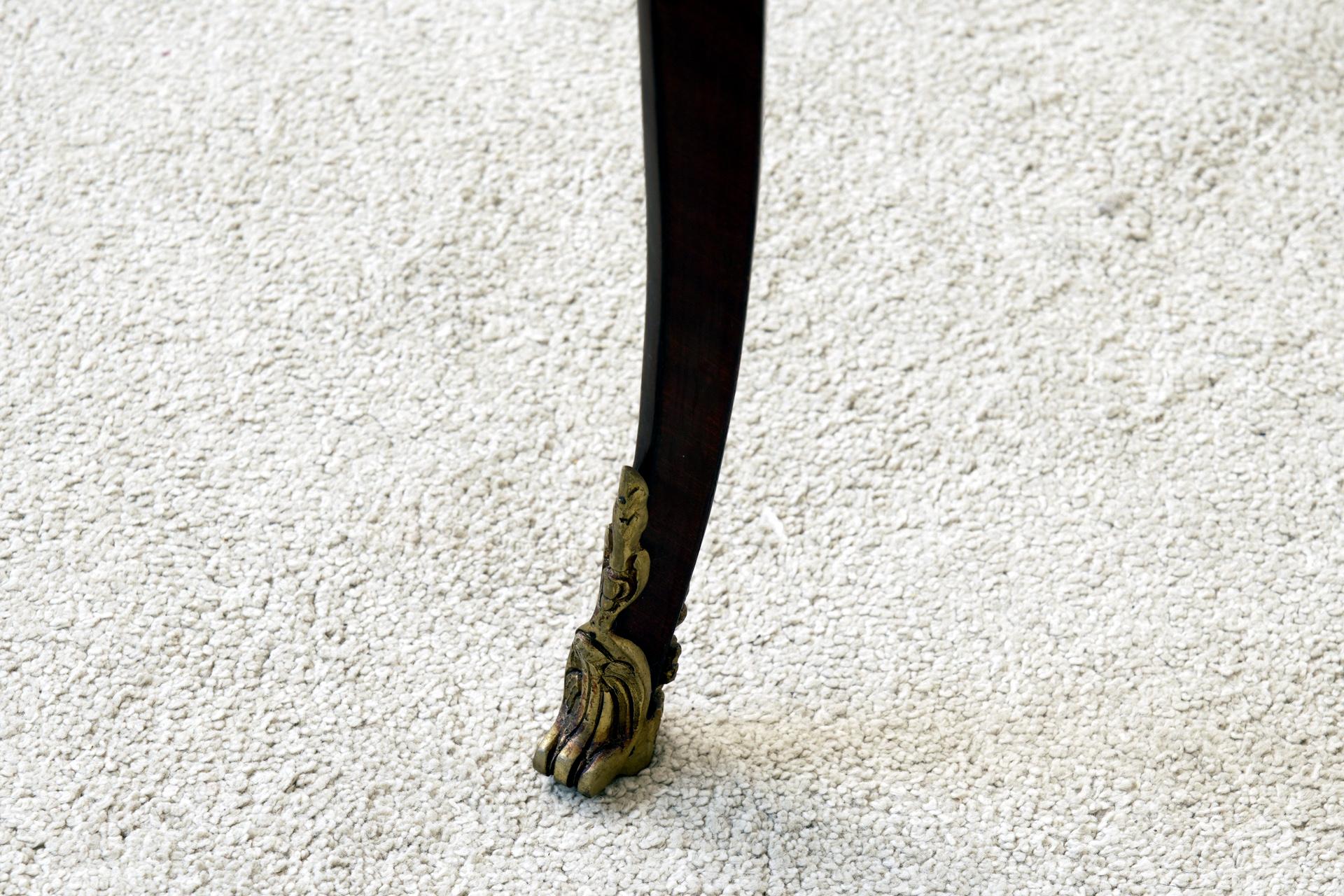 French Louis XV Revival Side Dressing Table Inlay For Sale 6