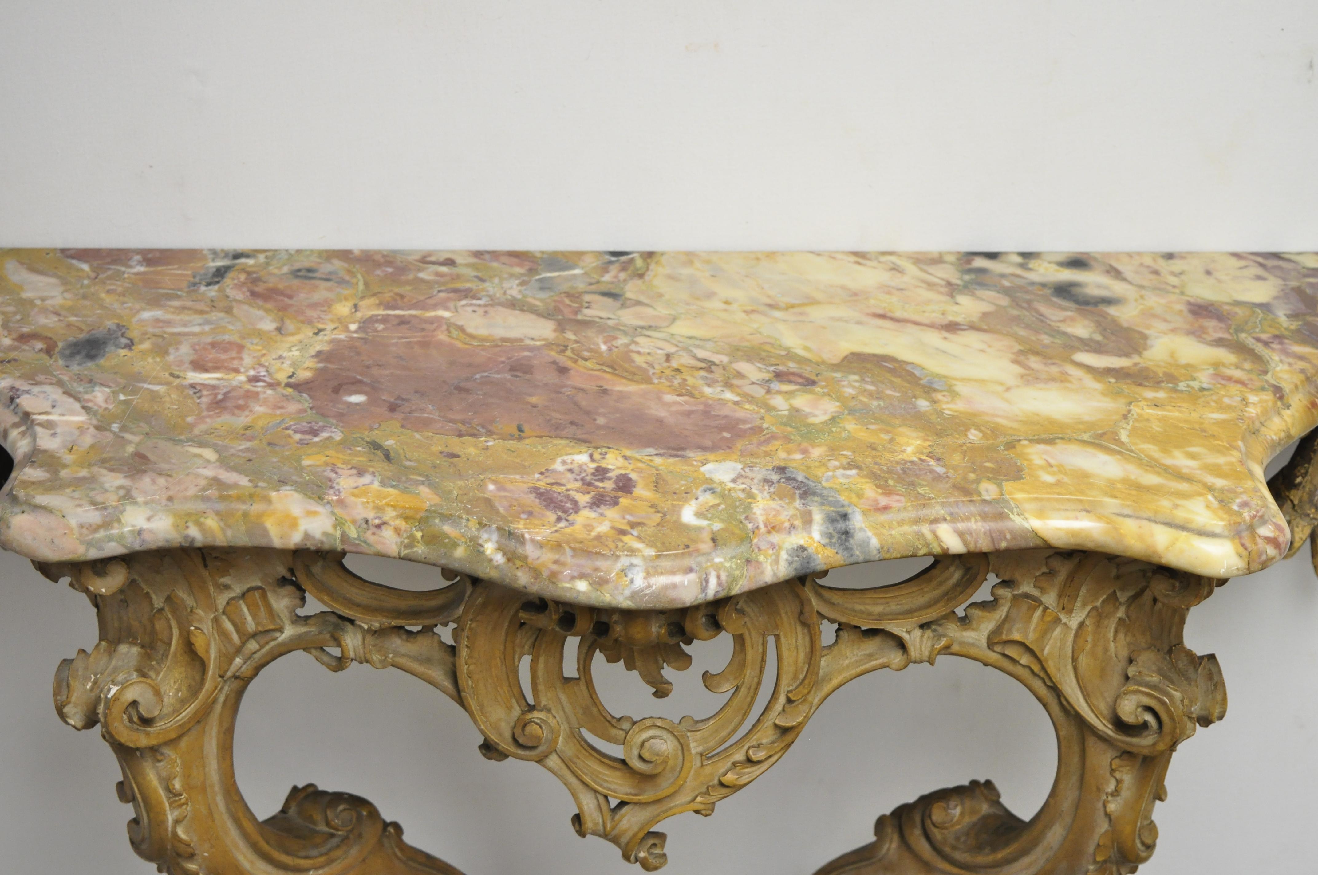 marble wall table