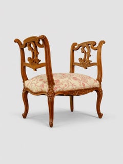 French Louis XV Rococo Stil Boudoir Dressing Bench