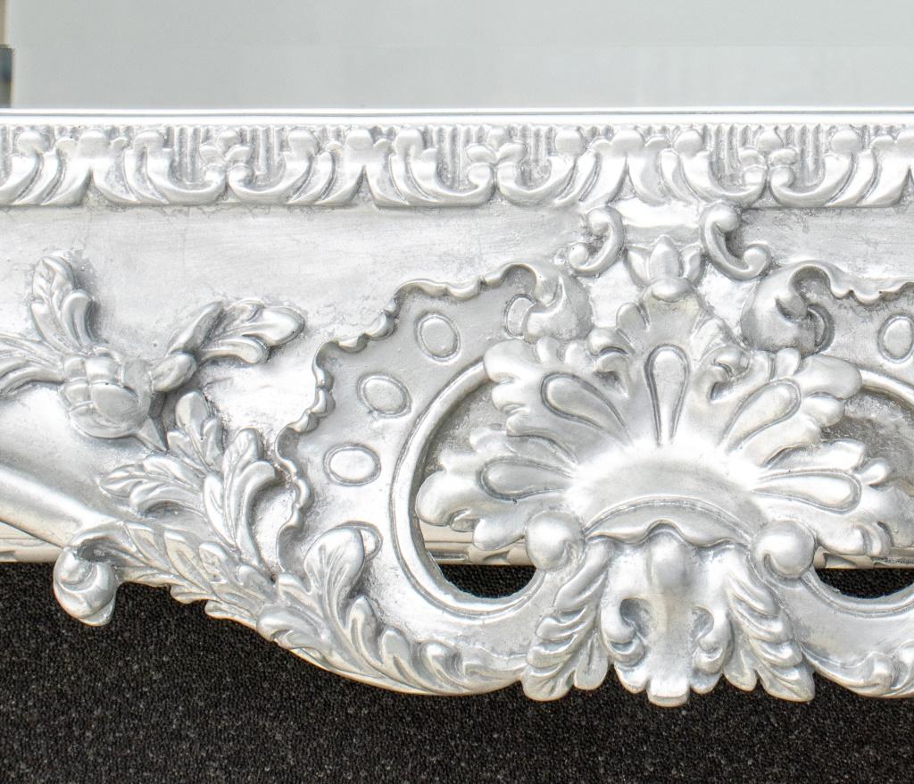 French Louis XV Rococo Style Silvered Mirror In Good Condition For Sale In New York, NY