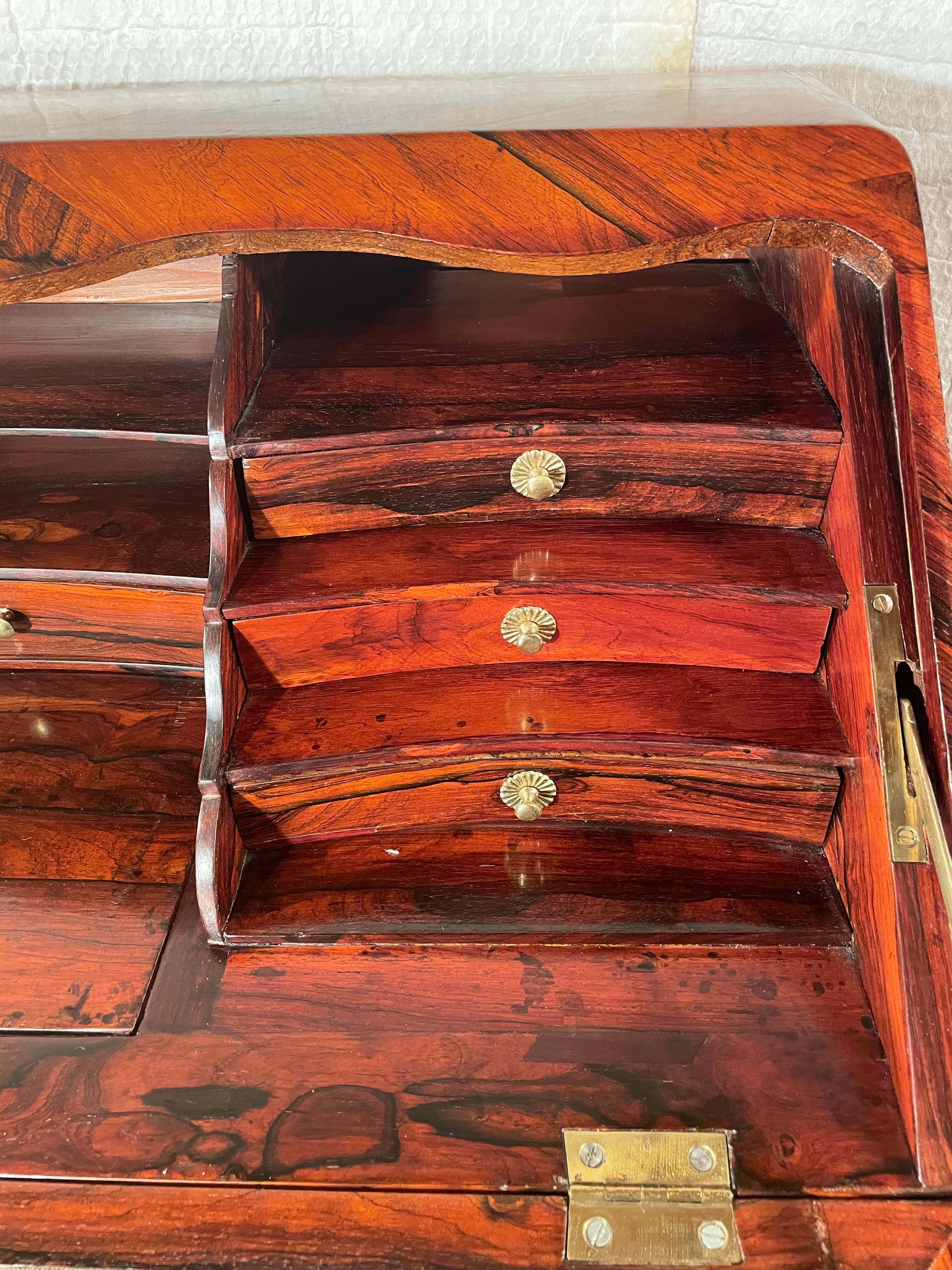 French Louis XV Secretary Desk, 1760 In Good Condition For Sale In Belmont, MA