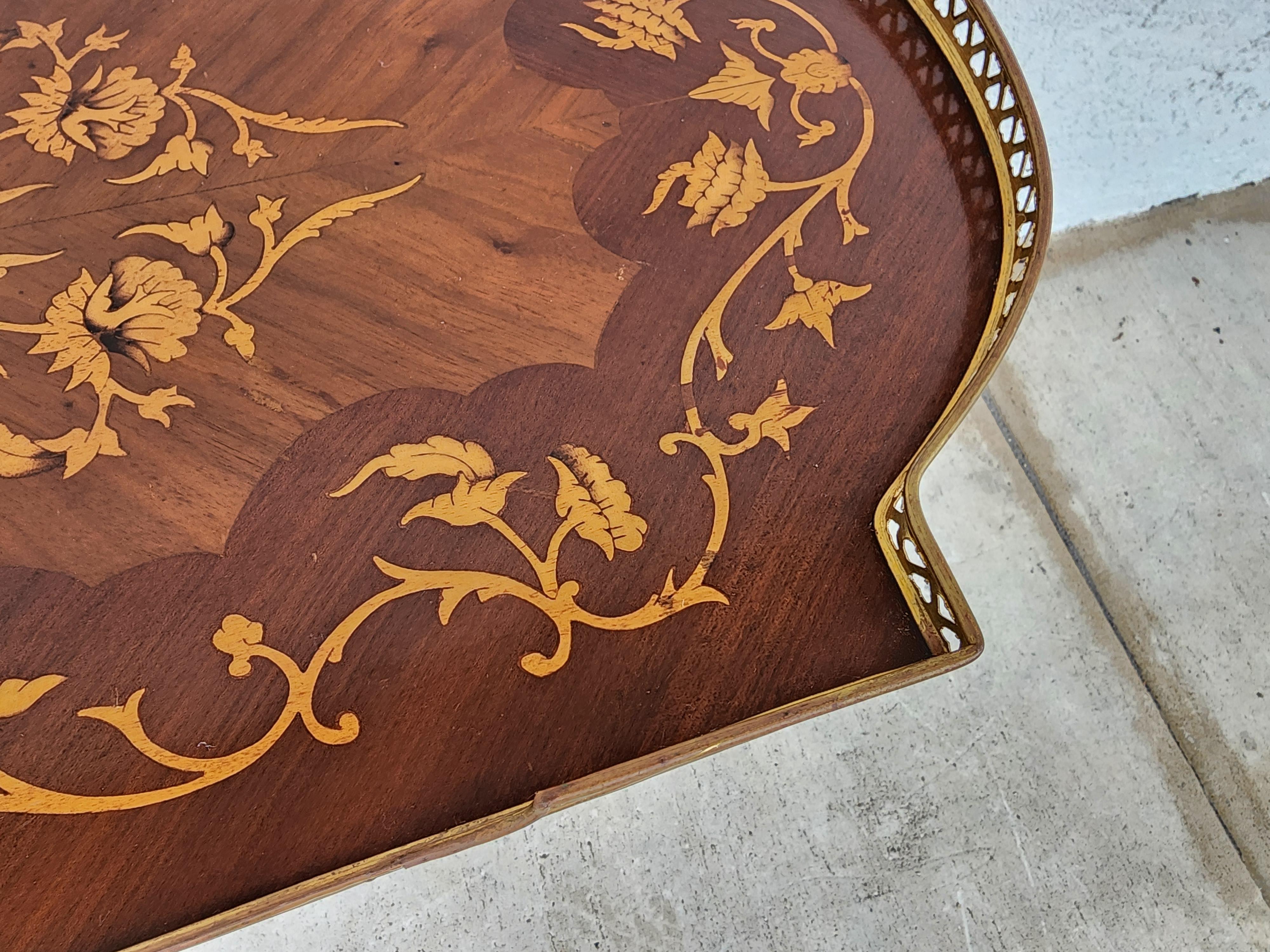 French Louis XV Serving Tray Table 6