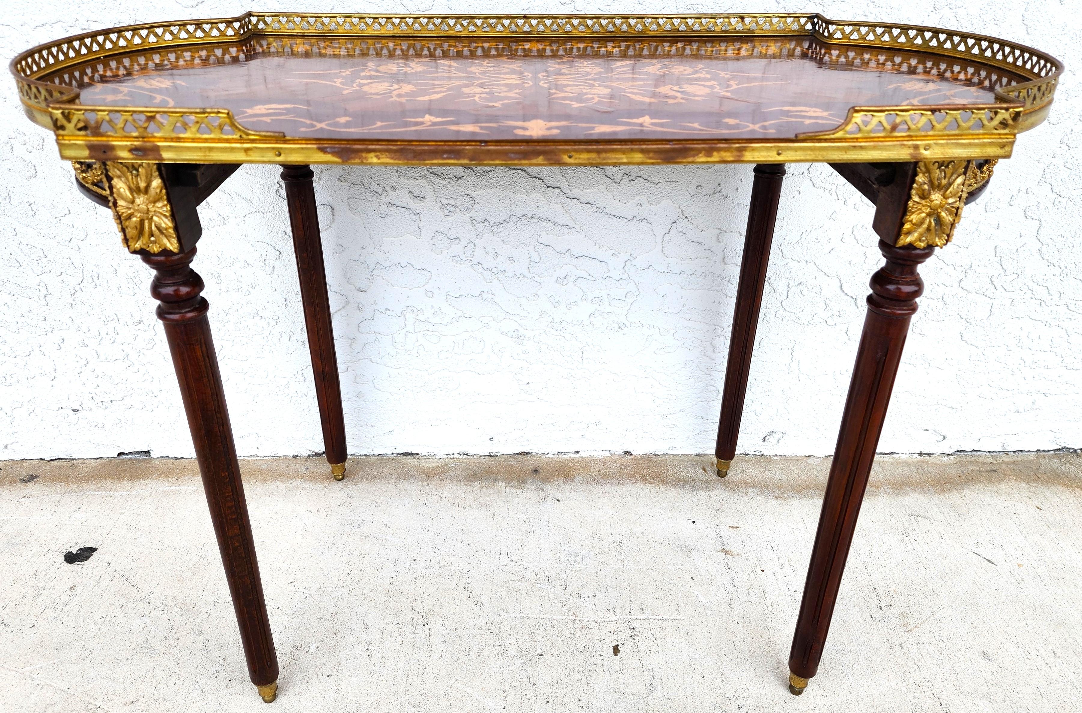 French Louis XV Serving Tray Table In Good Condition In Lake Worth, FL