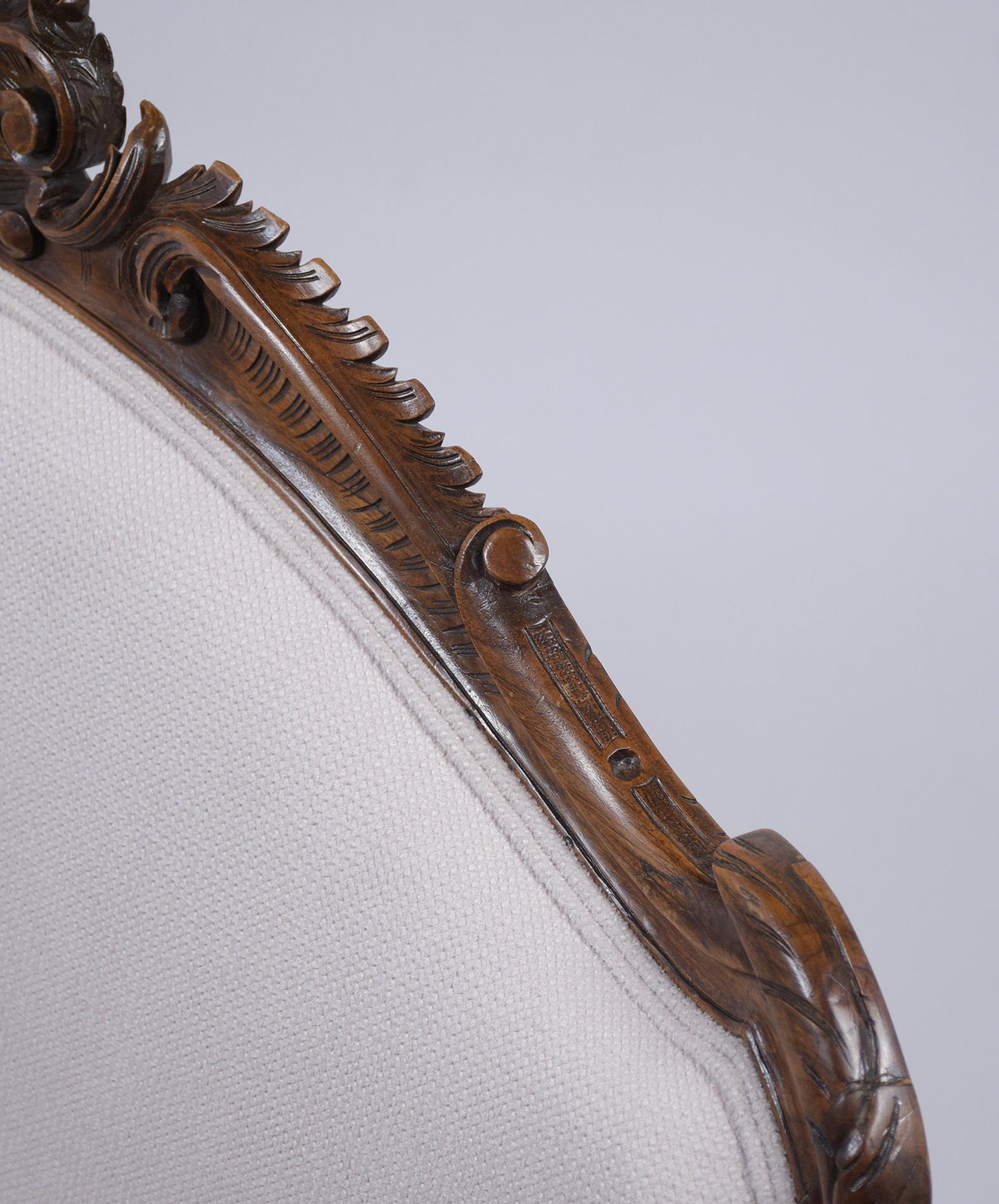 Carved French Louis XV Settee