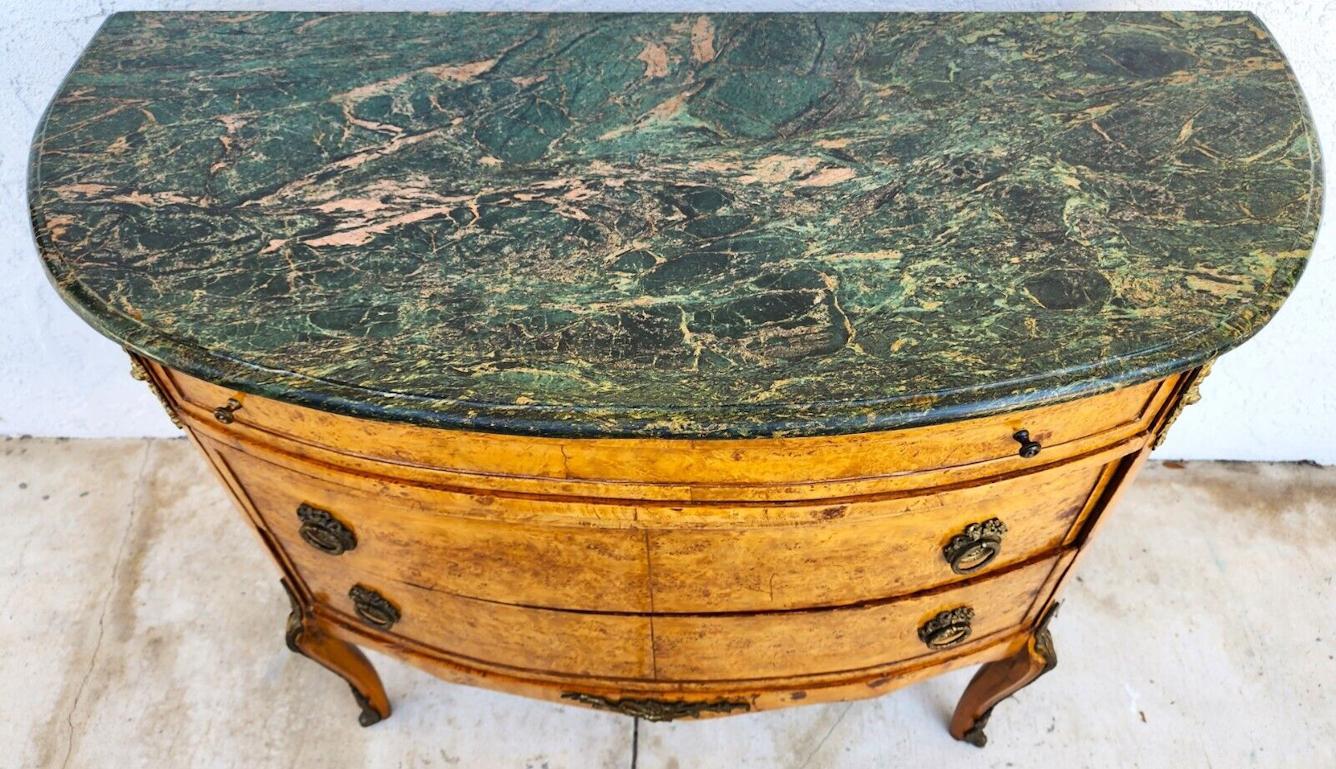 For FULL item description click on CONTINUE READING at the bottom of this page.

Offering One Of Our Recent Palm Beach Estate Fine Furniture Acquisitions Of A
French Louis XV Style Birdseye Maple Buffet Sideboard Bar
Adorned with Bronze Ormolu