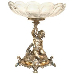 Versilberter Amor-Kompott im Louis-XV-Stil