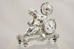 Orologio da parete francese Luigi XV in bronzo argentato M Franjus Raison & Boyer