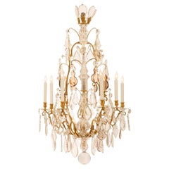 French Louis XV St. Fifteen-Light Baccarat Crystal Chandelier
