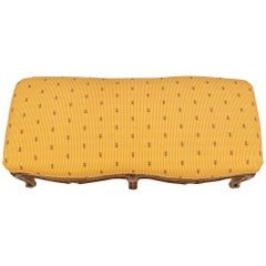 French Louis XV St. Mid 19th Century Low Bench