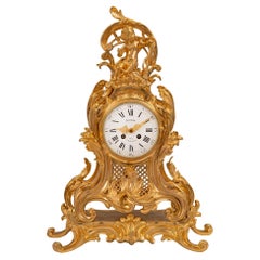 Antique French Louis XV St. Ormolu Clock Signed Richond, Paris
