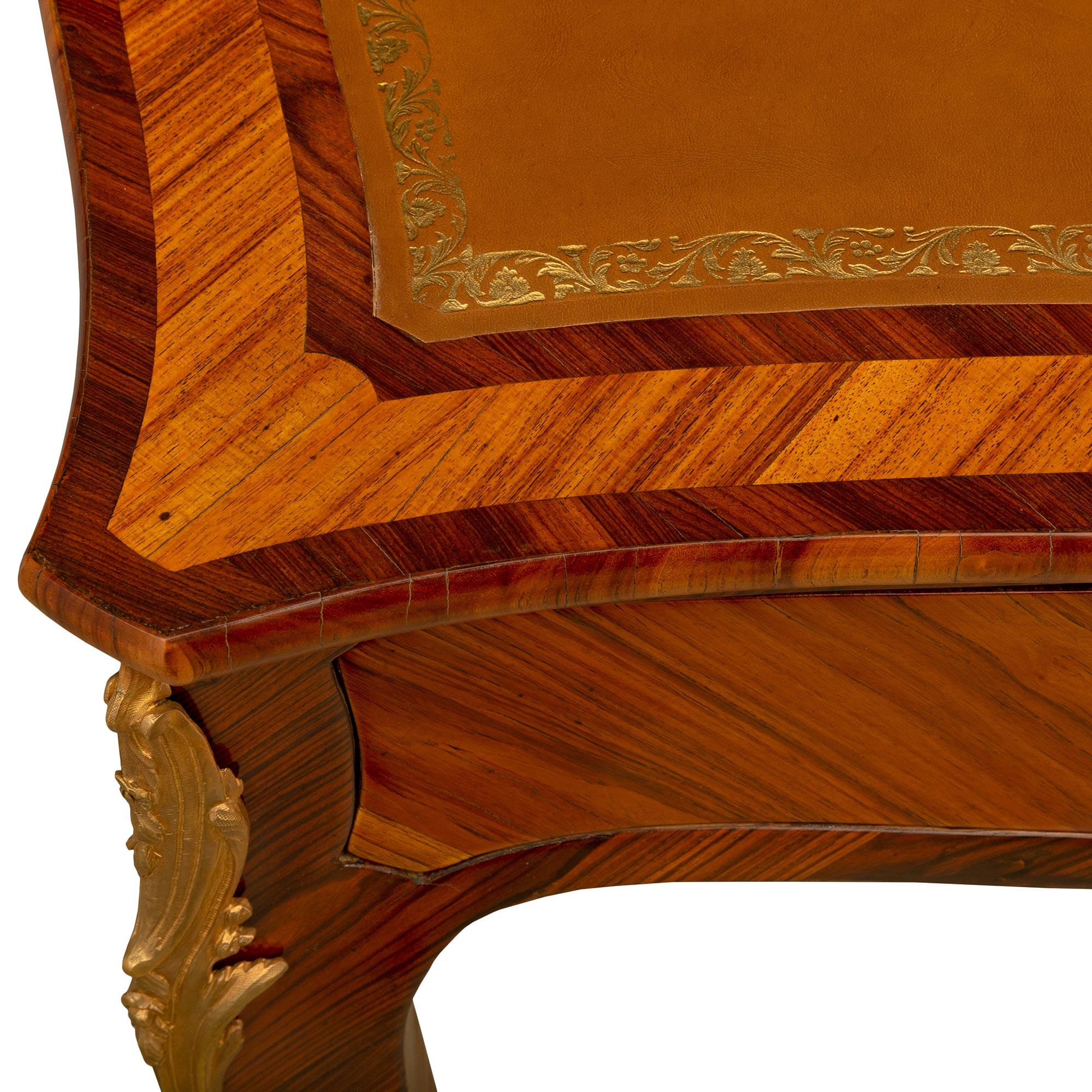 French Louis XV St. Tulipwood and Kingwood Side Table For Sale 1