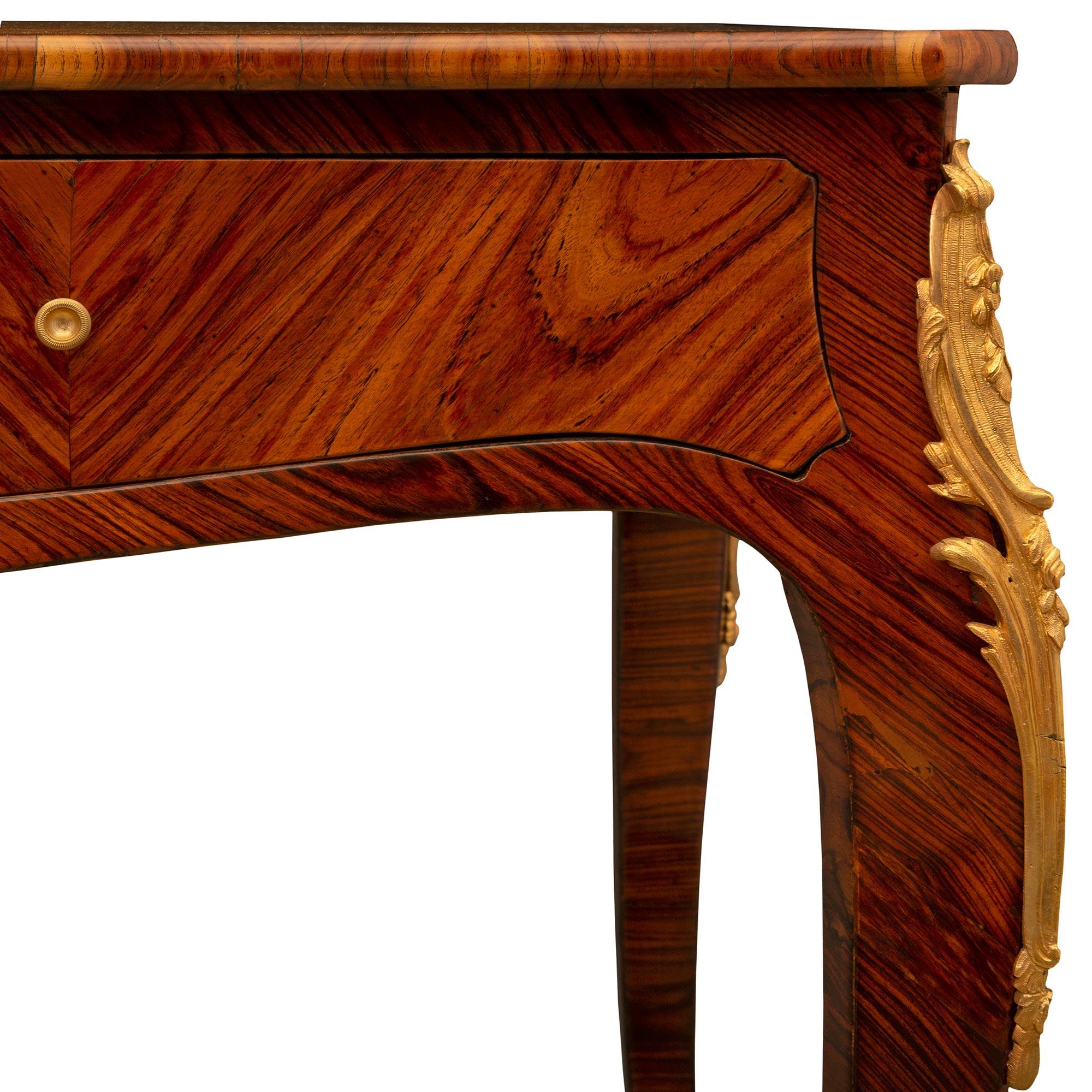 French Louis XV St. Tulipwood and Kingwood Side Table For Sale 2