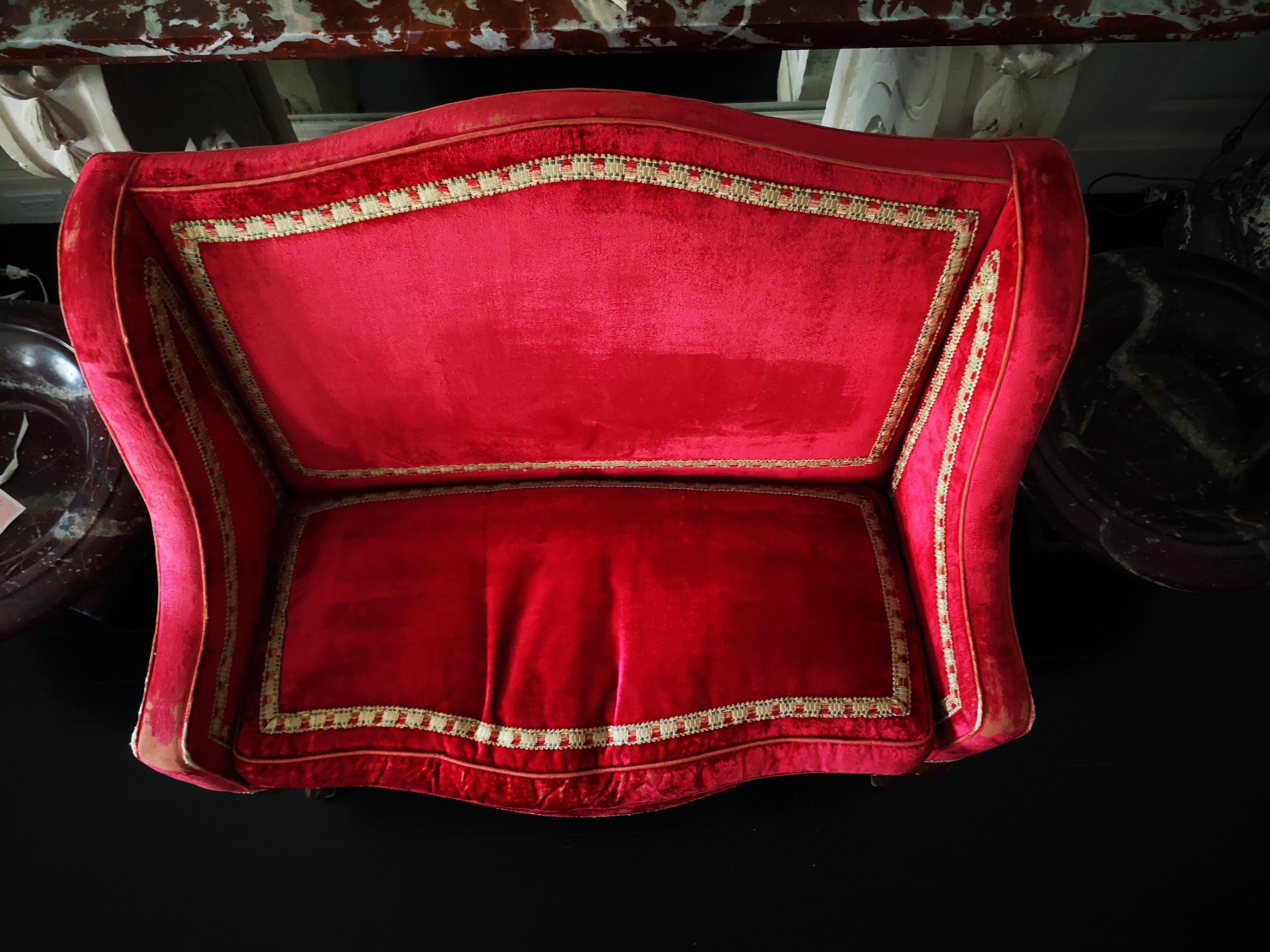 French Louis XV Style Provencal Banquette 'Narrow Settee' 2