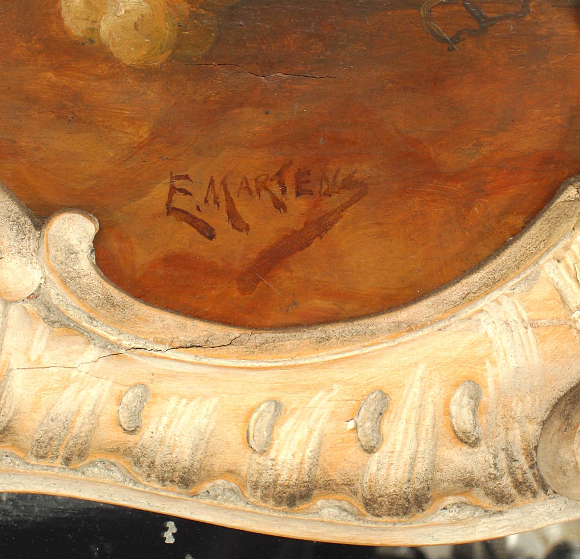 Bleached French Louis XV Style Console Table and Mirror