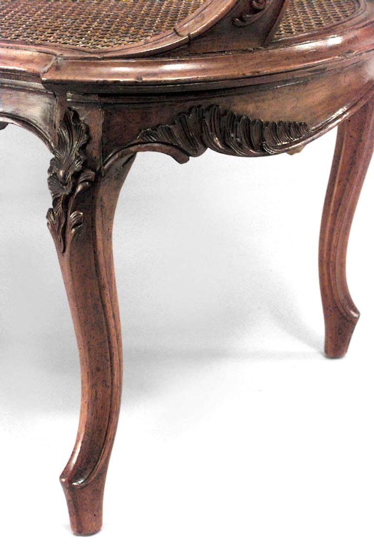 French Louis XV Style 19th Century Walnut Loveseat For Sale 3