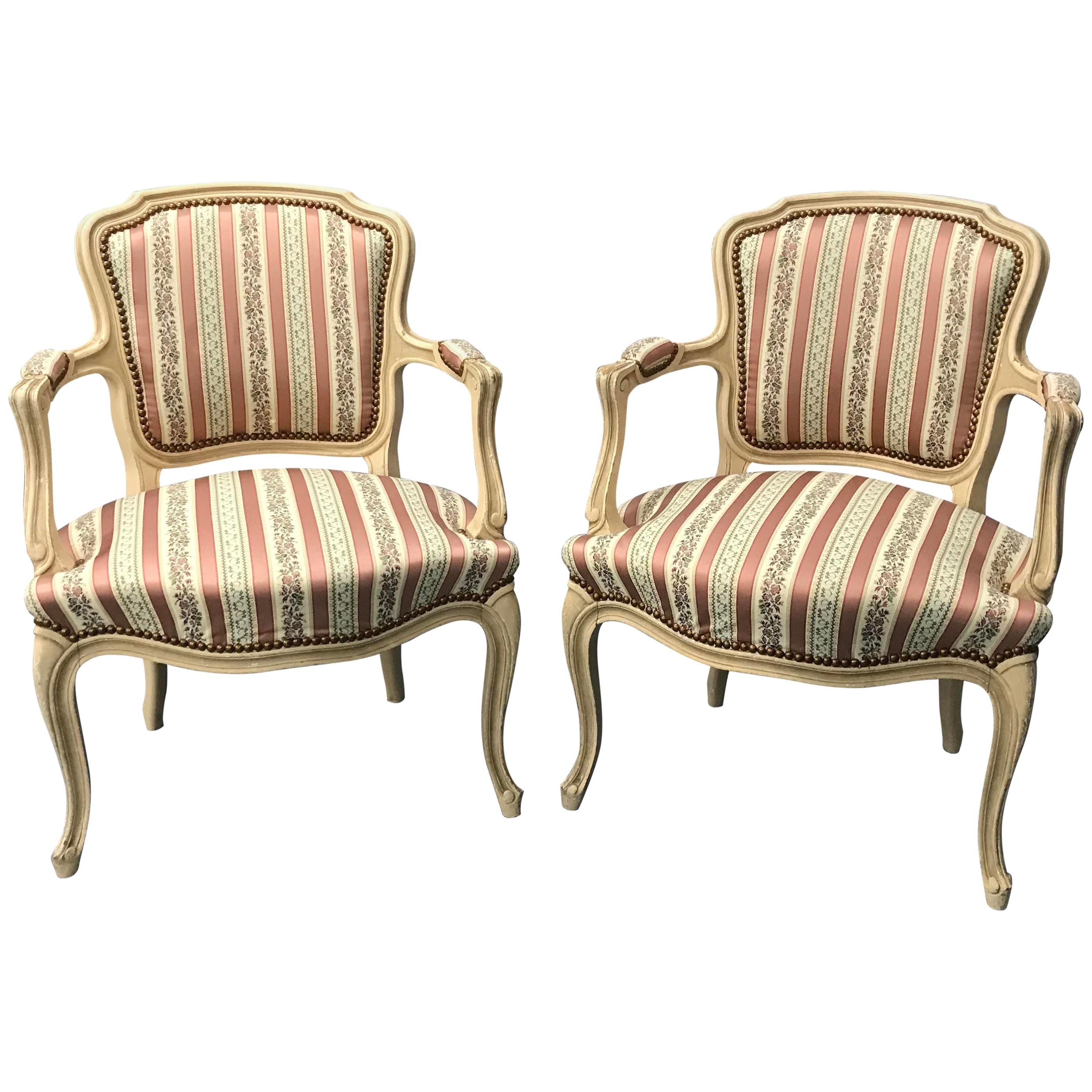 French Louis XV Style 20th Century Armchairs