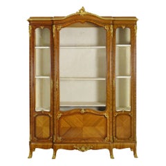 French Louis XV Style Antique Bookcase Cabinet Bookshelf by Schmit & Cie