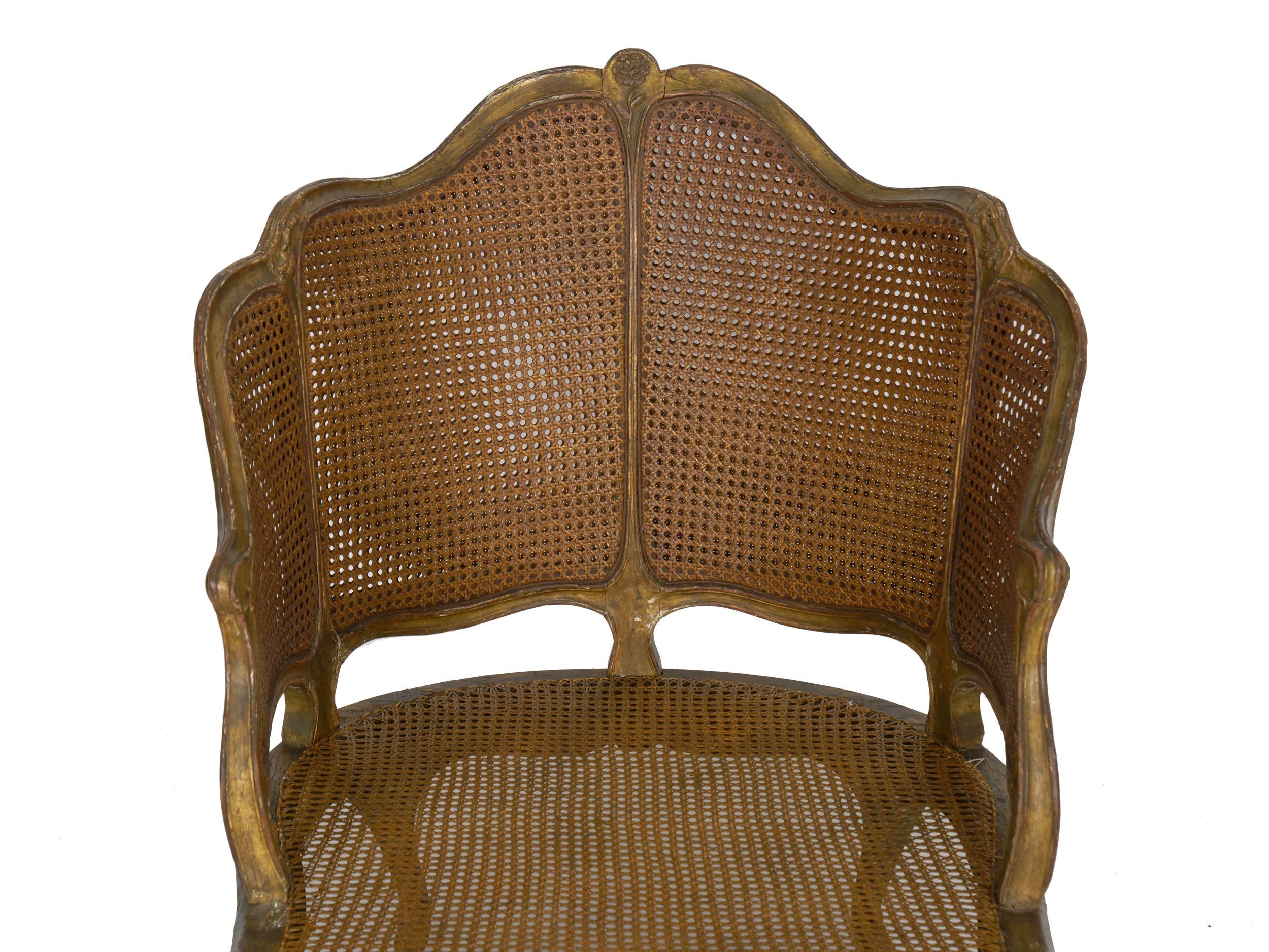 French Louis XV Style Antique Duchesse Brisée Armchair Lounge, 19th Century 2