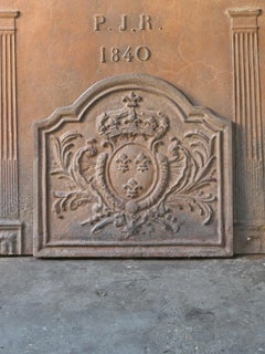 French Louis XV Style 'Arms of France' Fireback