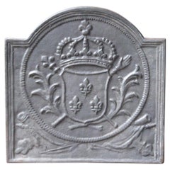 Vintage French Louis XV Style 'Arms of France' Fireback