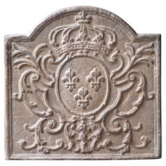French Louis XV Style 'Arms of France' Fireback