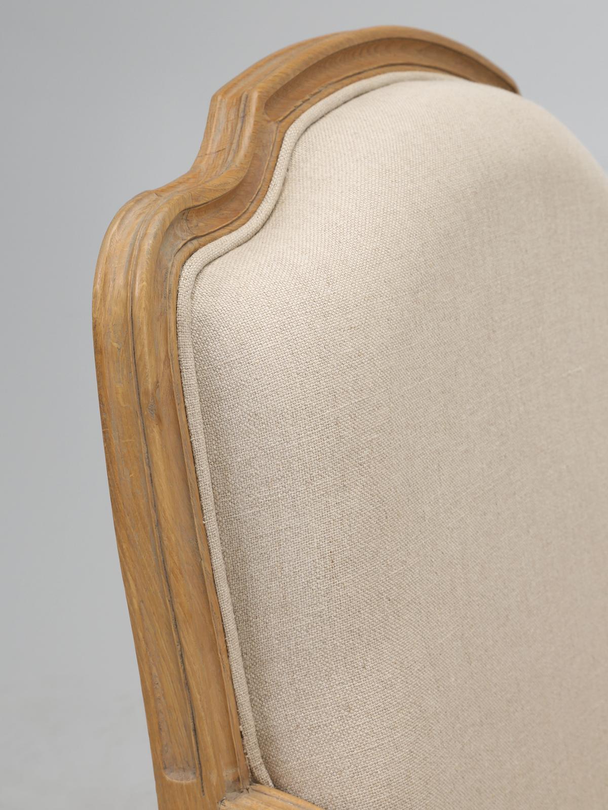 Vietnamese French Louis XV Style Bergère Chair and Ottoman in natural White Oak